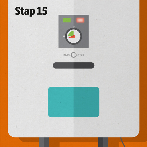 Stap 15 radiator ontluchten