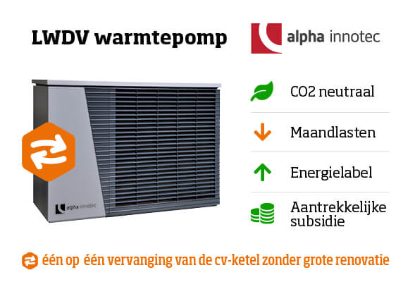 LWDV warmtepomp van Alpha Innotec