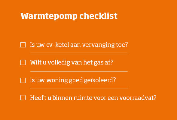 Warmtepomp checklist