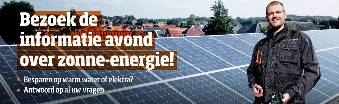 Zonnepanelen informatie avond