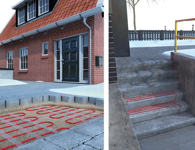 Voorkom ijs op uw oprit